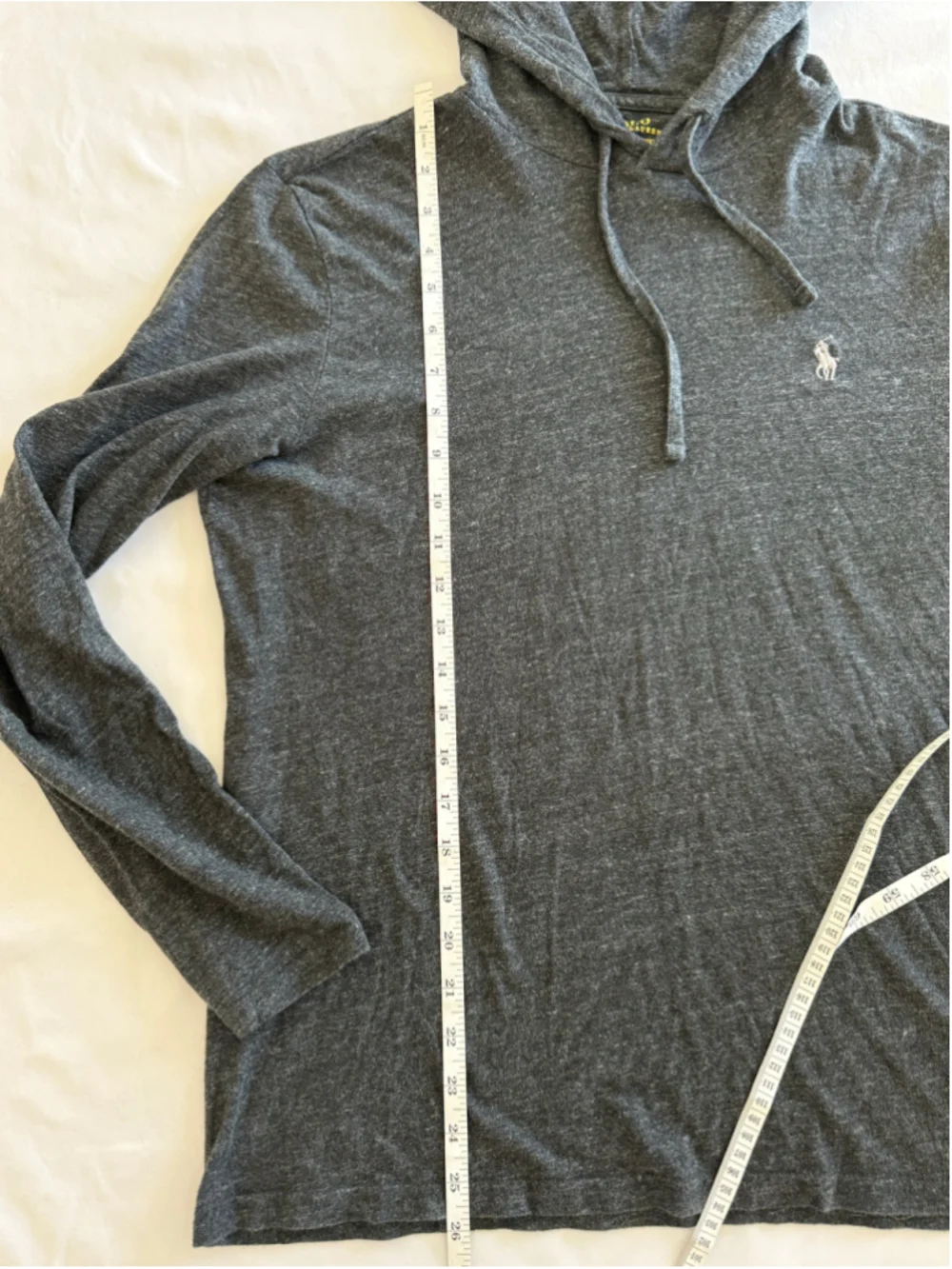 Men's Polo Ralph Lauren Hoodie Sweatshirt Size M Black White Logo